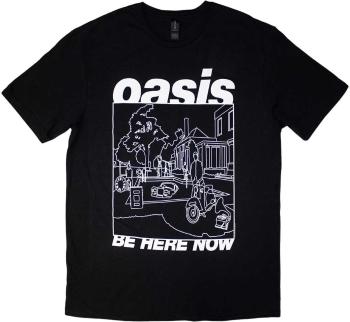Oasis Tričko Be Here Now Line Drawing Unisex Black L