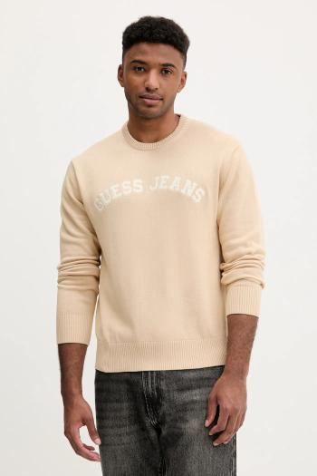 Bavlnený sveter Guess Jeans béžová farba, M5YR18 Z3HM1