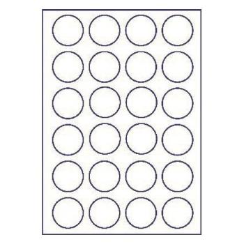 Samolepiace etikety 45 x 45 mm, 24 etikiet, A4, 100 listov