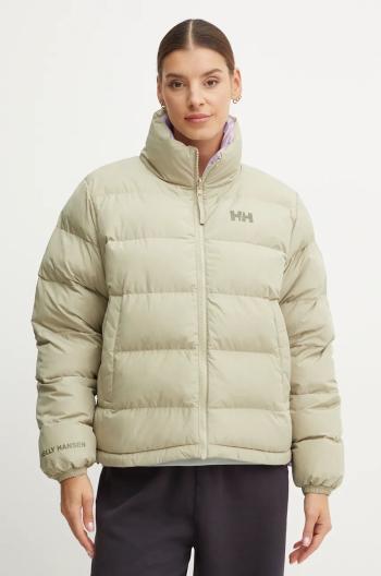 Obojstranná bunda Helly Hansen dámska, zelená farba, zimná, oversize