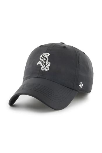 Šiltovka 47 brand MLB Chicago White Sox čierna farba, s nášivkou, B-BRRRC06BBU-BK