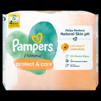 PAMPERS Harmonie Protect & Care, Detské čistiace obrúsky 4 x 44 ks