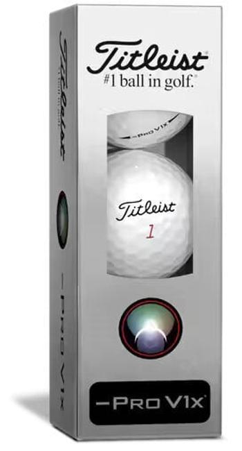 Titleist Pro V1x 2023 White Left Dash Left Dash Golfové lopty