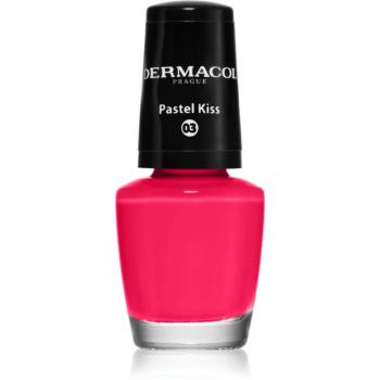 Dermacol Mini lak na nechty odtieň 03 Pastel Kiss 5 ml