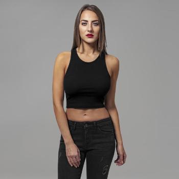 Urban Classics Ladies Cropped Rib Top black