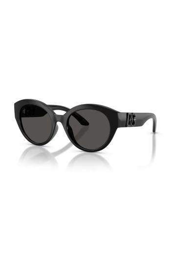 Detské slnečné okuliare Dolce & Gabbana čierna farba, 0DX6010