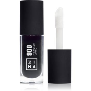 3INA The Color Lip Oil hydratačný olej na pery odtieň 900 - Jet black, sheer 4 ml