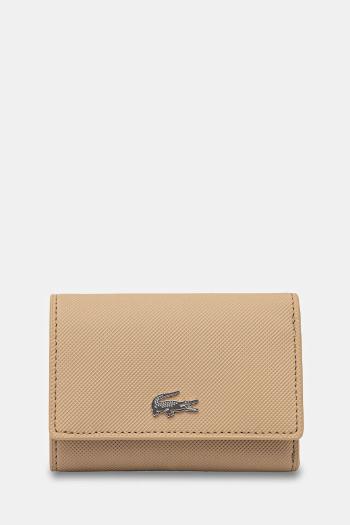 Peňaženka Lacoste dámska, béžová farba, NF4190AA
