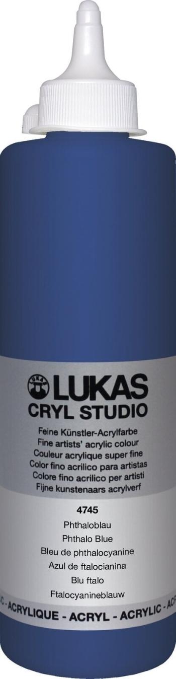 Lukas Cryl Studio Plastic Bottle Akrylová farba Phthalo Blue 500 ml 1 ks