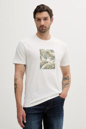Bavlnené tričko Armani Exchange pánske, biela farba, s nášivkou, XM000758 AF13106