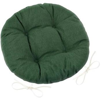 Bellatex LADA okrúhly prešívaný - priemer 40 cm - tmavozelená Uni (7125)