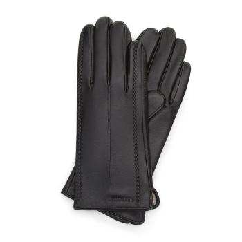 Elegantné dámske kožené čierne rukavice Wittchen 44-6A-004-1
