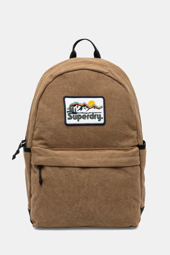 Ruksak Superdry dámsky, hnedá farba, veľký, jednofarebný, W9110415A-8MA