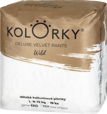 KOLORKY Deluxe velvet pants Wild L Jednorázové nohavičkové ekoplienky, 8-13kg - 19 ks