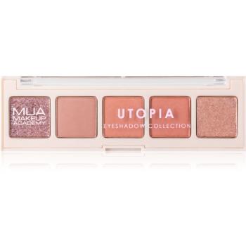 MUA Makeup Academy Professional 5 Shade Palette paletka očných tieňov odtieň Utopia 3,8 g