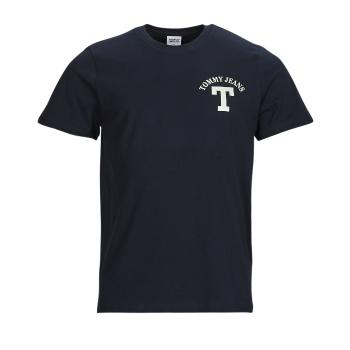 Tommy Jeans  TJM REG CURVED LETTERMAN TEE  Tričká s krátkym rukávom Námornícka modrá