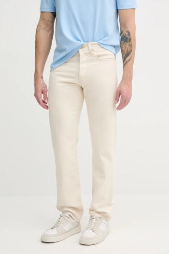 Džínsy s prímesou ľanu Calvin Klein Jeans pánske, J30J327539