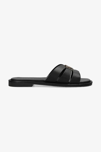 Kožené šľapky Mexx RAMA PARROT dámske, čierna farba, MI001606351W-01