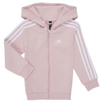 adidas  Essentials 3-Stripes Zip Hooded Jacket  Bundy Ružová