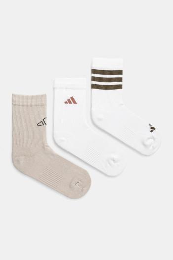 Ponožky adidas LOGO PACK 3PP 3-pak biela farba, JD5830