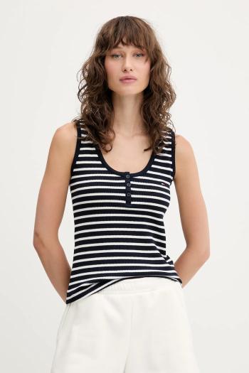 Top Tommy Jeans šedá farba, DW0DW20898