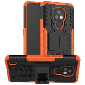 STAND Extra odolný obal Motorola Moto E7 oranžový