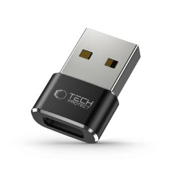 Tech-Protect Ultraboost adaptér USB / USB-C, čierny