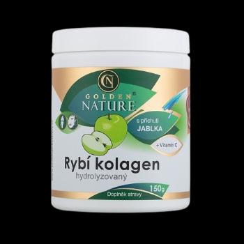 GOLDEN NATURE Hydrolyzovaný Rybí kolagén + Vitamín C, jablko 150 g