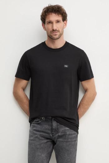 Tričko Calvin Klein Jeans pánske, čierna farba, jednofarebné, J30J327100