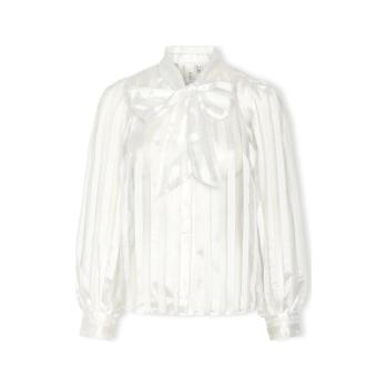 Y.a.s  YAS Jose Shirt L/S - Star White  Blúzka Biela