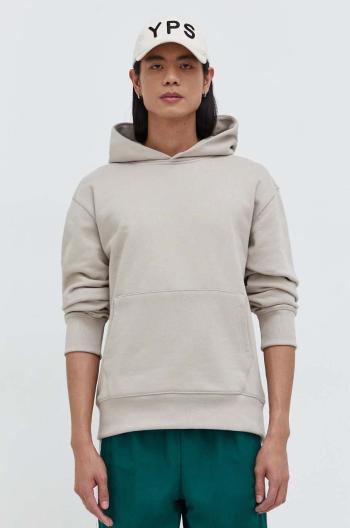 Bavlnená mikina adidas Originals Adicolor Contempo French Terry Hoodie pánska, béžová farba, s kapucňou, jednofarebná, IR7865