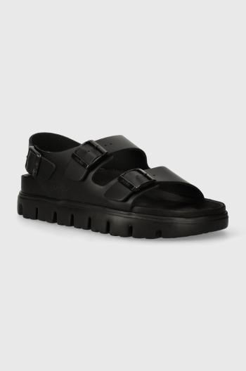 Kožené sandále Birkenstock BIRKENSTOCK X PAPILLIO Milano dámske, čierna farba, 1024608