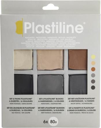 Plastiline Set Plasticine Sample Blocks Profesionálna modelovacia hmota 6 x 80 g