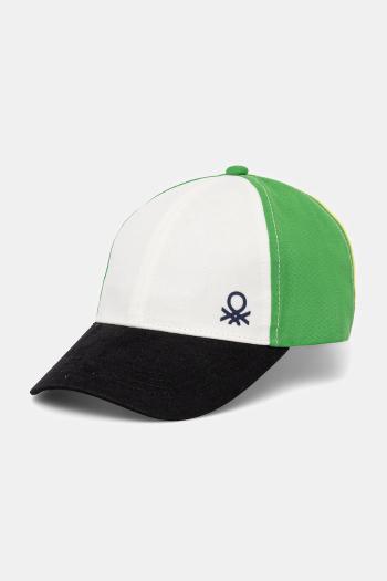 Šiltovka United Colors of Benetton biela farba, jednofarebná, 6L1ECA025