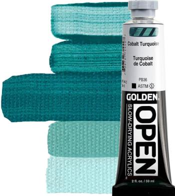 Golden Artist Colors Open Akrylová farba Cobalt Turquoise 59 ml 1 ks