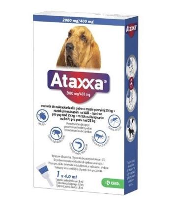 Ataxxa spot-on 4,0ml pipeta proti kliešťom a blchám pre psy od 25 do 40kg