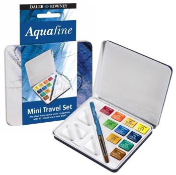 DALER ROWNEY AQUAFINE - Cestovná sada akvarelových farieb 12 ks