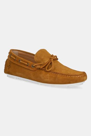 Semišové mokasíny U.S. Polo Assn. PABLO pánske, hnedá farba, PABLO001M/5S1