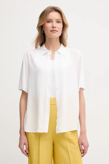 Košeľa United Colors of Benetton biela farba, regular, s klasickým golierom, 5WPWDQ0B1