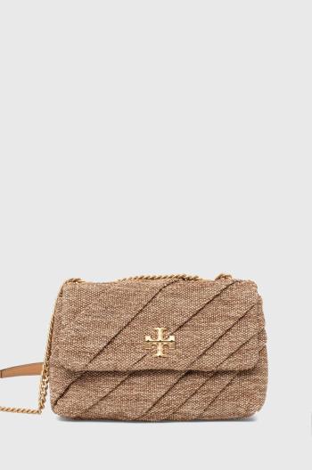 Kabelka Tory Burch Kira Draped Raffia Small béžová farba, 154828.211