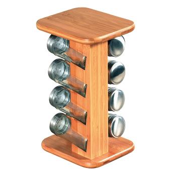 Kesper 58099 Stojan na korenie s 8 koreničkami, 13 x 25,5 x 15 cm