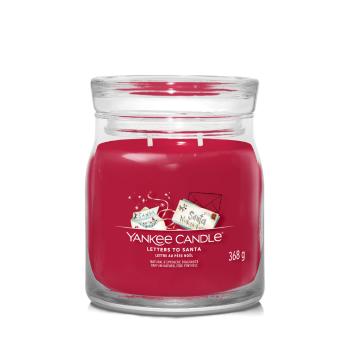 YANKEE CANDLE Signature Vonná sviečka stredná 2 knôty Letters to Santa 368 g