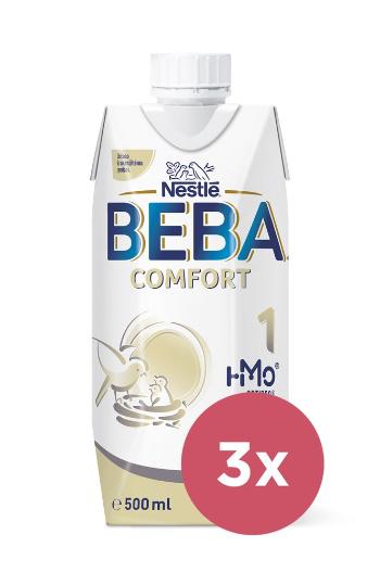 3x BEBA COMFORT 1 HM-O Tekutá 500ml - Počiatočné dojčenské mlieko