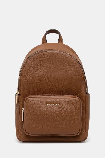 Kožený ruksak MICHAEL Michael Kors TANNER hnedá farba, malý, jednofarebný, 30T5GTNB2L