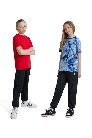 Detské nohavice adidas Originals CARGO PANTS čierna farba, jednofarebné, IW3505