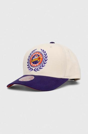 Bavlnená šiltovka Mitchell&Ness Phoenix Suns biela farba, s nášivkou