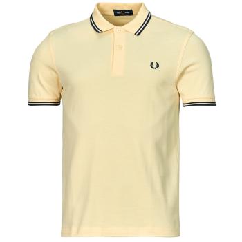 Fred Perry  TWIN TIPPED FRED PERRY SHIRT  Polokošele s krátkym rukávom Žltá