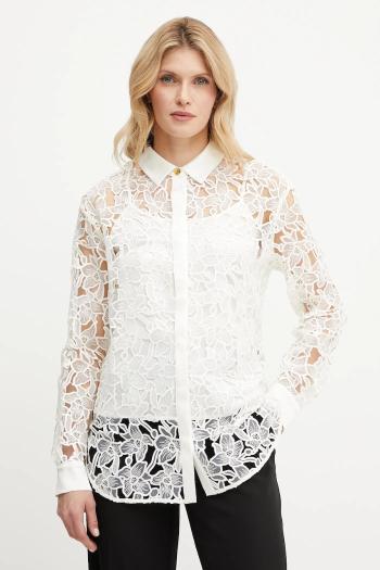 Košeľa Marciano Guess LIU béžová farba, regular, s klasickým golierom, 5GGH35 7318A