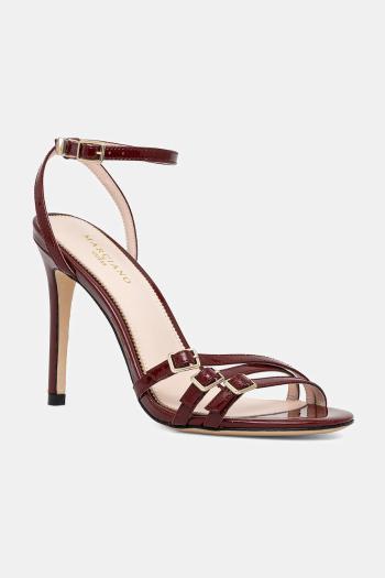 Sandále Guess STRAPPY BUCKLE SANDAL bordová farba, 5GGZ27 7231A