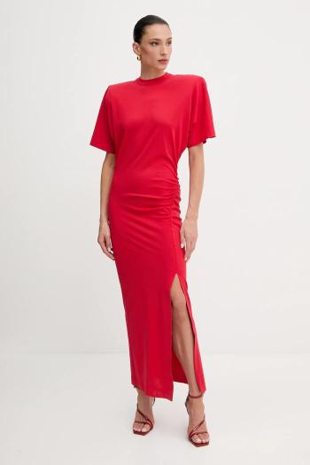 Bavlnené šaty Pinko červená farba, maxi, priliehavé, 105219 A2M2